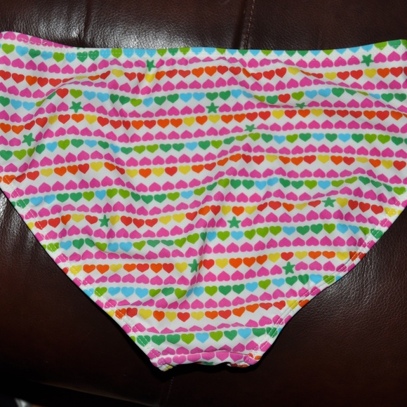 NEW Girl's Heart Print Bikini 2 Piece Swimsuit NWT - Picture 7 of 7